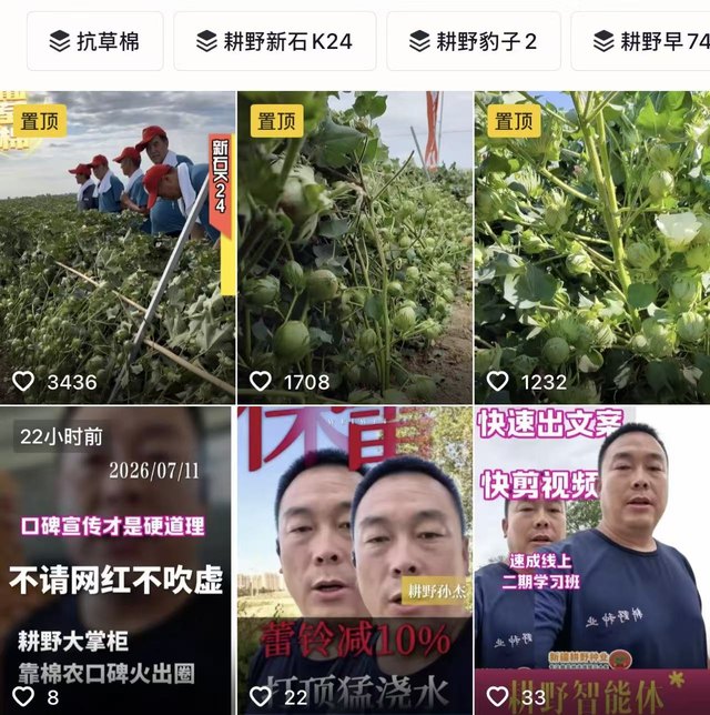 耕野孙杰抖音作品,均由神速智能体生成